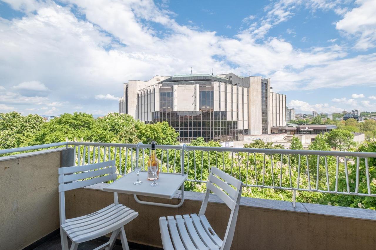 Sunrise 1Bdrm View Apartment Ndk Congress Centre Sofia Bagian luar foto